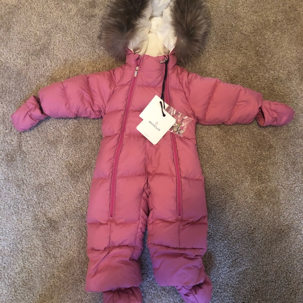 MONCLER Girl’s Infant Snowsuit Size 3/6 Months